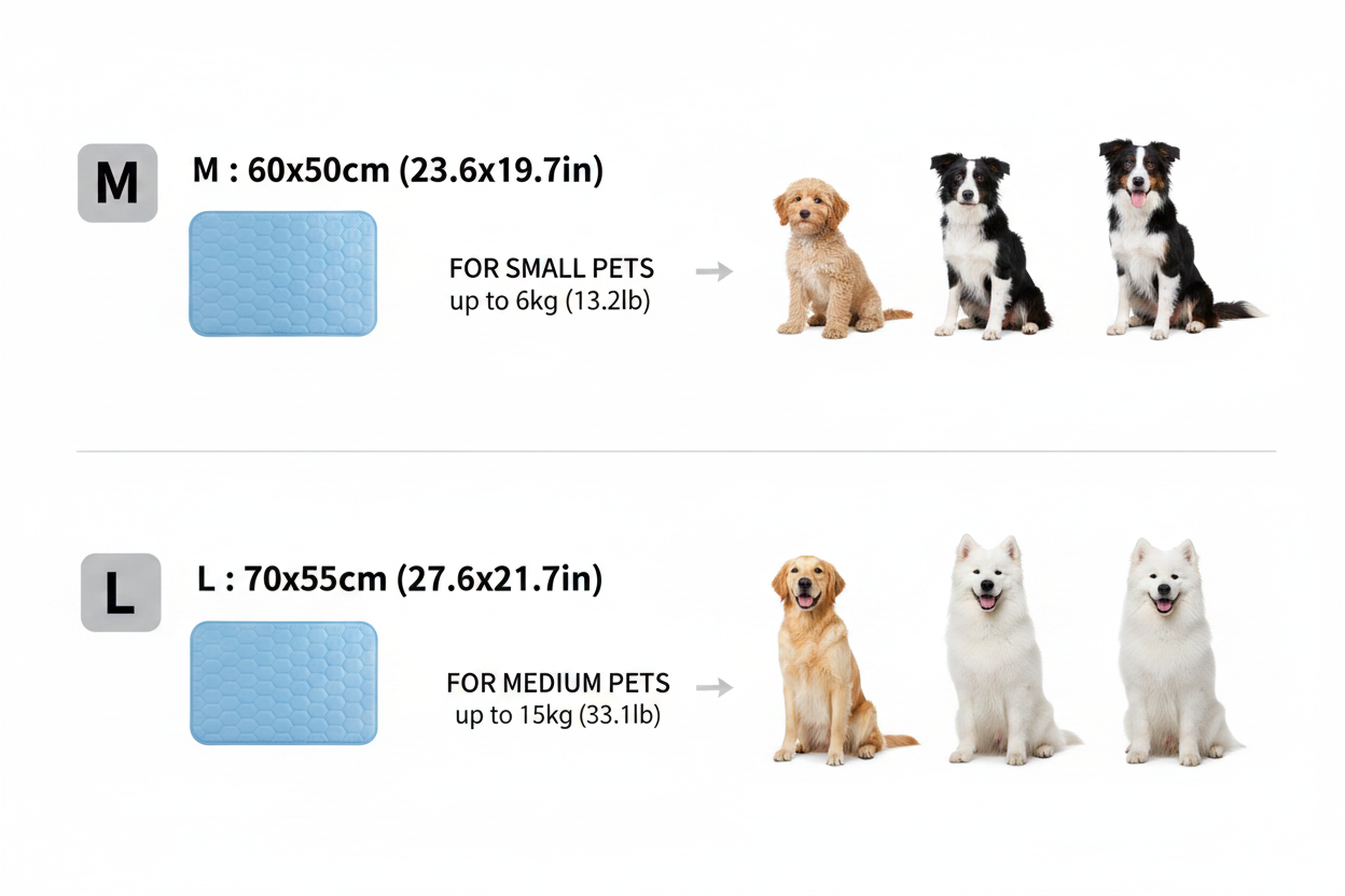 Guide de taille tapis rafraîchissant